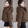 Winter Korean Hooded Bread Jacket Women Parkas Casual Thicke Warm Down Cotton Padded Short Jacket Female Outerwear