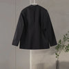 Elegant Solid Blazer Skirt Set Women Long Sleeve Button V-neck Blazer Lace See Through Long Skirts Spring Party Lady Suit