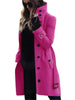 Women's Woolen Coat Outerwears Autumn Winter Warm Female Jackets Single Breasted Turn-down Collar Long Women's Clothes