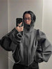 Women Stand Collar Spring Woolen Coats Single Breasted Loose Female Long Sleeve Jacket Office Lady Street Short Coat