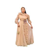 Plus Size Evening Dresses for Women African Solid Gown Elegant Wedding Party Long Dress Ankara Ladies Clothing Outfits
