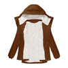 Women Hooded Zipper Coats Winter Warm Thick Fleece Jackets Solid Casual Fit Pockets Parkas Ladies Hooded Hooded Outwear