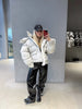 Chic All-Matched Solid Women's Cotton Coat Hooded Zipper Full Sleeves Thicken Bread Coats Autumn Winter Lady Tops