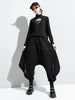 High Elastic Waist Black Brief Long Harem Trousers Loose Fit Pants Women Tide Spring Autumn 1DC778