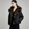 Faux Fur Neck Short Jackets Women Long Sleeve Ruff Thicken Loose Outerwear Female Autumn Winter Chic Daily Coats