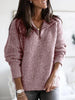 Women's Versatile Comfortable Casual Zipper Pullover Long Sleeve Sweater Jacket for Women