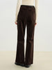 Retro Hong Kong Style Corduroy Flared Pants Women Autumn and Winter Brown Casual Flared Pants