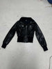 Women Faux Leather Jackets Solid Short Coat Zipper Pocket Turn Down Collar Long Sleeve Waist Cinched Slim Streetwear Autumn