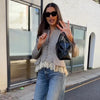Sophisticated Fitted Suit Coat Chic Casual Button Female Blazer Autumn Daily City Elegant Office Women Streetwear