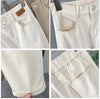 2026New Korean High Waist Denim pants Women's Autumn Casual Loose Khaki Harun pants Female Trousers Ladies