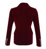 Brand Spring Women Slim Velvet Blazer Jacket Double Breasted Simple Lady Blazers High Grade OL Clothing