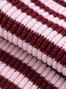 Spring Striped Loose Knit Cardigans Women Casual Turtleneck Zip-up Pink Sweater Coat Women Knitwear Streetwear