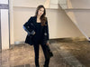 Spring Autumn Cowboy Stitching Blazer Jacket Women Long Sleeved Casual Suit Coat Female Slim Blazer Outerwear Lady Tops
