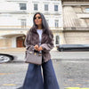 Street Faux Fur Patchwork Jacket Women Design Sense Long Sleeves Casual Female Coat Autumn Winter Lady Streetwear