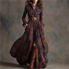 Leisure Grid Printed Long Sleeve Shirts Dress Autumn Long Sleeve Pocket Dress Elegant Ladies Loose Pleated Commute Dresses