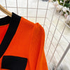 Women Elegant Butterfly Long Sleeve Bodycon V Neck Split Dress Vintage French Slim Knit Tight Vestido Autumn Winter Sweater Robe
