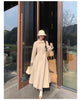 Winter Long Wool & Blends Coat for Women Chic Elegant Womans Clothing Skirted Woolen Overcoat