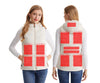 Women's Winter Smart Heated Vest, 11-Zone Heated Vest, USB-Powered Solid-Color Hooded Jacket, Casual, Sports, and Outdoor Warmth