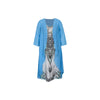 Women's plus Size Casual Dress Sets Solid Open Front & Graphic Printed Clothing Set Comfortable plus Size Outfits
