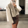 Elegant Stand Collar Pu Leather Jacket Women Full Sleeve Zippers Lady Short Jackets Autumn Chic Female Streetwear