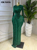 Women Ribbon O-neck Long Sleeve Maxi Dress Spring Sexy Parties Birthday Street Vacation Long Dresses Vestidos