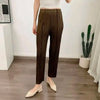 Straight Pleated Pants For Women High Elastic Waist Casual Loose Trousers Female Spring Clothing 2DA1022