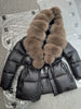 Lagabogy Real Fox Fur Collar Winter Women Hooded Puffer Jacket 90% White Goose Down Coat Female Thick Waterproof Outerwear