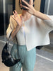 Pleated Casual Thin Jacket for Women with A Sense of, Loose One Button Short Cardigan Top for Women