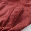 Women Faux Suede Cropped Jacket Stand Collar Snap Button Epaulet Detail Long Sleeve Loose Moto Outerwear Edgy Fall Daily Jackets