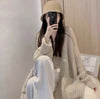 Women Long Cardigan Spring Knitted Loose V-neck Autumn Winter Elegant Sweet Outerwear Ladies Sweater Coat Soft Jacket Y2K