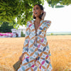 Vintage Printed Blazer Jacket Women's Pants Sets Shoulder Pads V Neck Lace Up Full Sleeve Jackets Wide Leg Pant Lady Outfit