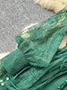 Spring Autumn French Women's Dress Lace Embroidery V-neck Lantern Sleeves Single Breasted Party Birthday Dress C192