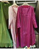 Embossed Pleated Women's Dress Spring Loose Simple Solid Color Long Sleeve Famale Clothing 2DB6616