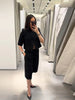 Elegant Solid Crop Blazer Jacket Women Chic Half Sleeves Lapel Loose Short Single Button Coat Lady Daily Street Outerwear