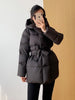 Winter Women's Down Jackets Ultra Light Warm Cusual Coat Female Puffer Jacket With Belt Plus Size Hooded Short Parka