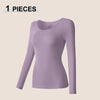 Seamless Thermal Underwear Women Sexy Ladies Autumn Winter Bottoming Shirt Trousers Female Single Layer Thermal Shaping Clothes