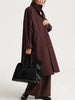Solid Casual Trench For Women Stand Collar Long Sleeve Patchwork Single Breasted Temperament Long Coats Female