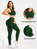 2-Piece Suit, Women's Yoga Suit, Beautiful Back High Waist Trousers Combination, Seamless Elastic Ideal Gym Clothing