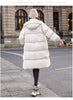 Down Cotton Jacket Women's Winter Clothing Korean Loose Cotton-Padded Coat Casual Long Overcoat Thick Warm Hooded Parka