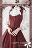 Autumn Winter Clothing Set Ladies Elegant Long Sleeve White Shirt Blouses Retro Vest with Fishbone Skirt Lolita 3 Piece Outfits