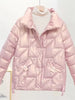 Glossy Down Cotton Jackets Women Winter Parkas Female Stand Collar Casual Warm Short Puffer Jacket Snow Outwear