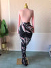 Women Tie Dye Striped Patchwork Stacked Ruched Bodycon Midi Maxi Long Dress Fall Winter Education Vacation Prom Dresses