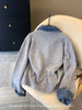 High-Quality Korean Denim Shirt Collar Stitching Fake Two-piece Sweater Women Cardigan Chic Knitted Coat Female Tops