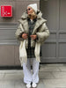 Winter Warm Cotton Puffer Jackets Women's Loose Parkas Coat Vintage Bread Jacket Outwear Office Ladies Quilted Jacket