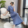Pleated Long Sleeve V-neck Dress Women Spring Korean Designer Casual Black Dresses Elegant Aesthetic Clothes