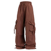 Women Cargo Pants Loose Comfortable Breathable Lightweight Multiple Pockets Cargo Long Pants Fitness Running Casual Pan