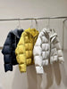 Women Parkas Knitted Hooded Puff Cotton-padded Jacket Fake Two Pieces Loose Warm Thicke Cotton Coat Female Outerwear Overcoat