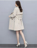 Trench Coat Women Double-Breasted Trenchcoat Lace Female Autumn Casual Coats Windbreaker Outwear Raincoat Streetwear