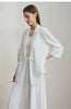 Minimalist Women's Blazer Mujer Autumn Solid Loose Seven-quarter Sleeve Lapel Button Commuter Suit Jacket 12512019