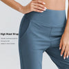 Women Loose Yoga Pants with Stretch Pockets Tapered Fitness Running Casual Jogger Sweatpants Pure Color Jagger Sport Trousers